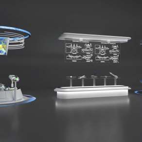 现代展台3D模型下载